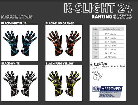 Freem K-Slight 24 Stain Gloves ( New FIA 8877-2022