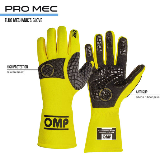 OMP Fluo Pro Mechanic Gloves